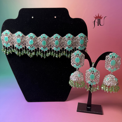 mint-green-asian-bridal-jewellery-sets-by-glam-studio
