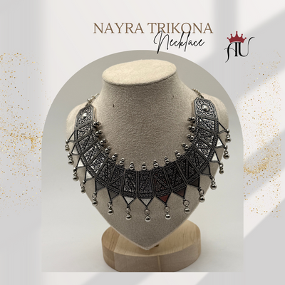 Silver-oxidized-tribal-nacklace