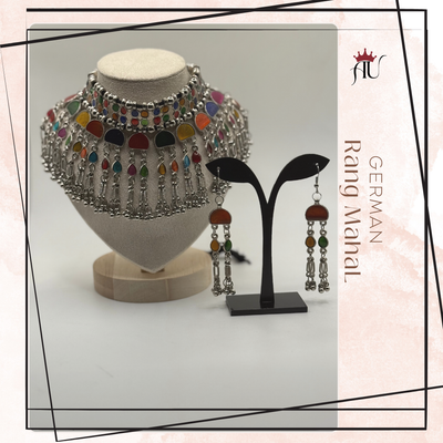multi-color-beads-German-Silver-Jewellery-in-USA