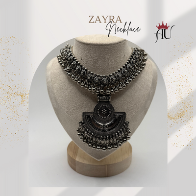 Silver-oxidized-pendant-nacklace